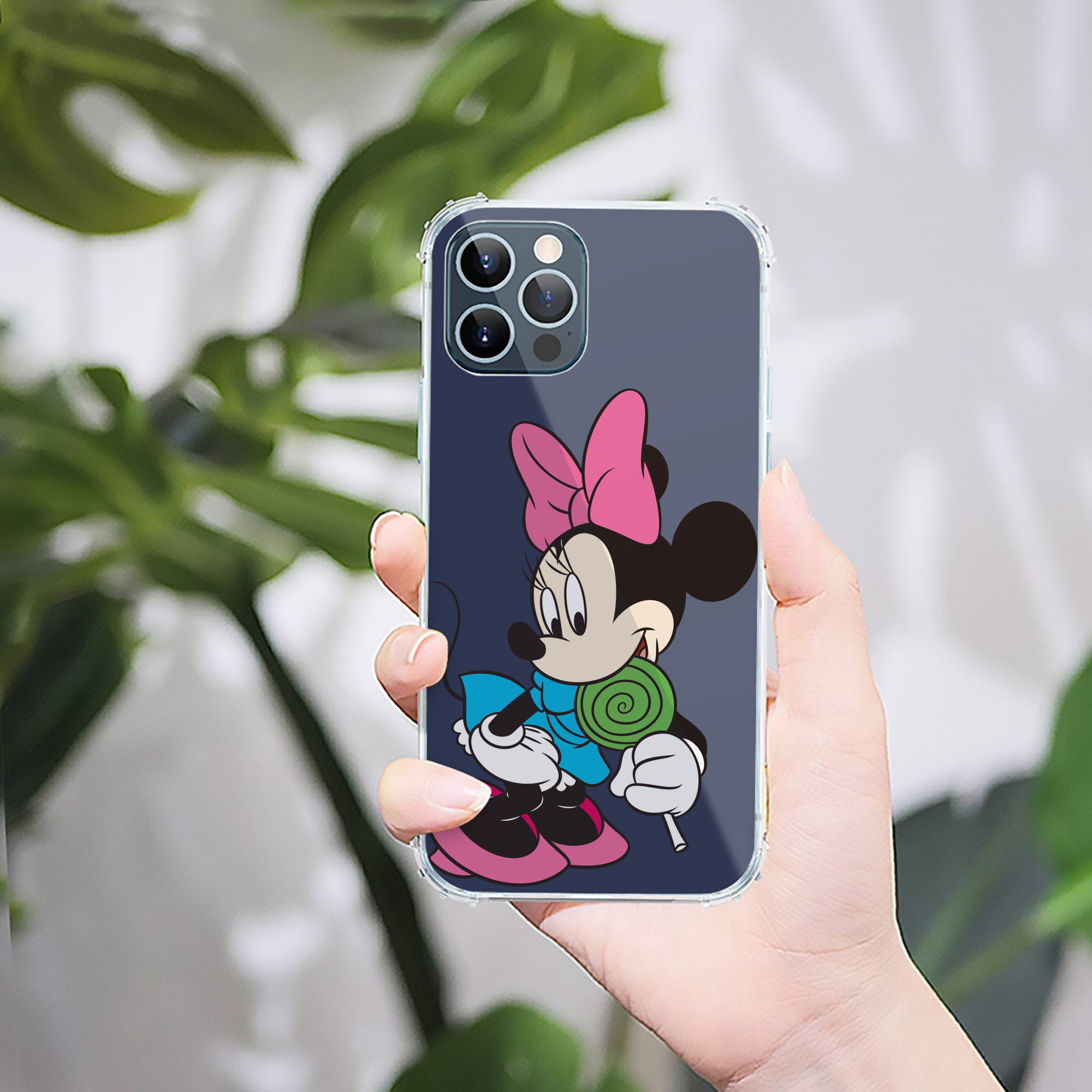 （画像用） ミッキーマウス Mickey Mouse 【iPhone 12シリーズ対応】透明スマホケース（クリアソフトケース）